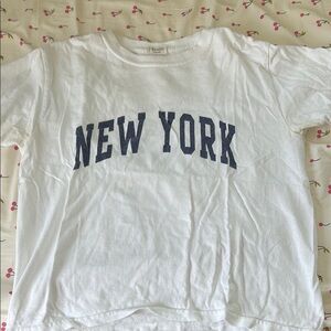 White 'New York' Graphic T-Shirt